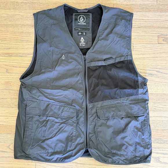 VOLCOM VEST SKATE VITALS ALEC MAJERUS GRAY & BLACK XL - Picture 1 of 8